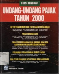 Undang-undang pajak tahun 2000