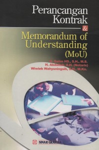 Perancangan kontrak dan memorandum of understanding (MoU)