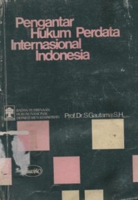Pengantar hukum perdata internasional Indonesia