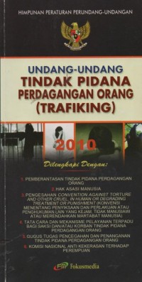 Undang-undang tindak pidana perdagangan orang (trafiking)