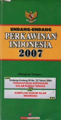 Undang-undang perkawinan Indonesia 2007