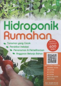 Image of Hidroponik rumahan : modal dibawah 600 ribu
