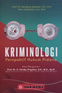 Image of Kriminologi : perspektif hukum pidana