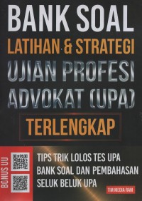 Image of Bank soal latihan & strategi ujian profesi advokat (UPA) terlengkap