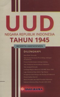 Image of UUD negara republik indonesia tahun 1945 beserta amandemen