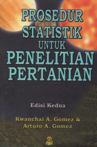 Image of Prosedur statistik untuk penelitian pertanian