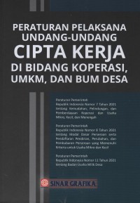 Image of Peraturan pelaksana undang-undang cipta kerja di bidang koperasi, UMKM, dan BUM Desa