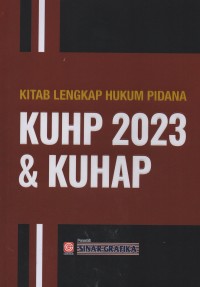 Image of Kitab lengkap hukum pidana KUHP 2023 & KUHAP