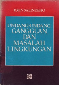 Image of Undang-undang gangguan dan masalah lingkungan