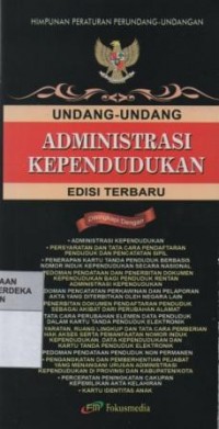 Undang-undang administrasi kependudukan