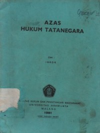 Image of Azas hukum tata negara