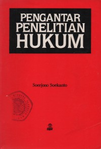 Image of Pengantar penelitian hukum