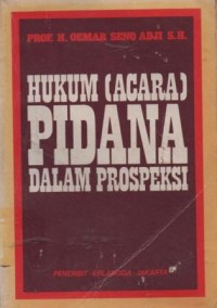 Image of Hukum (acara) pidana dalam prospeksi