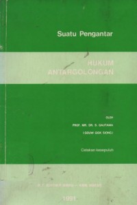 Hukum antargolongan : suatu pengantar