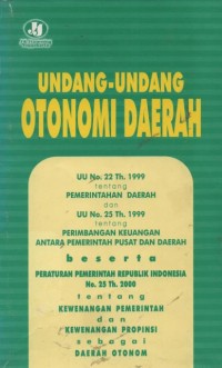 Image of Undang-undang otonomi daerah