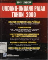 Image of Undang-undang pajak tahun 2000