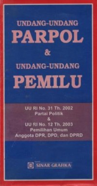 Image of Undang-undang parpol dan undang-undang pemilu