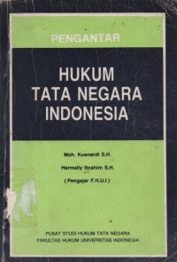 Image of Pengantar hukum tata negara Indonesia