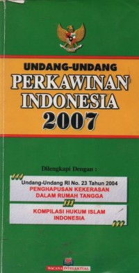 Image of Undang-undang perkawinan Indonesia 2007