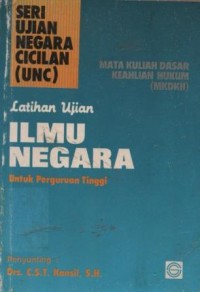 Image of Latihan ujian : ilmu negara untuk perguruan tinggi