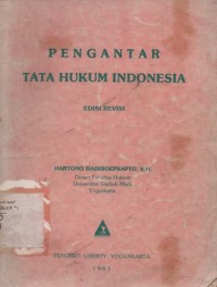 Image of Pengantar tata hukum Indonesia